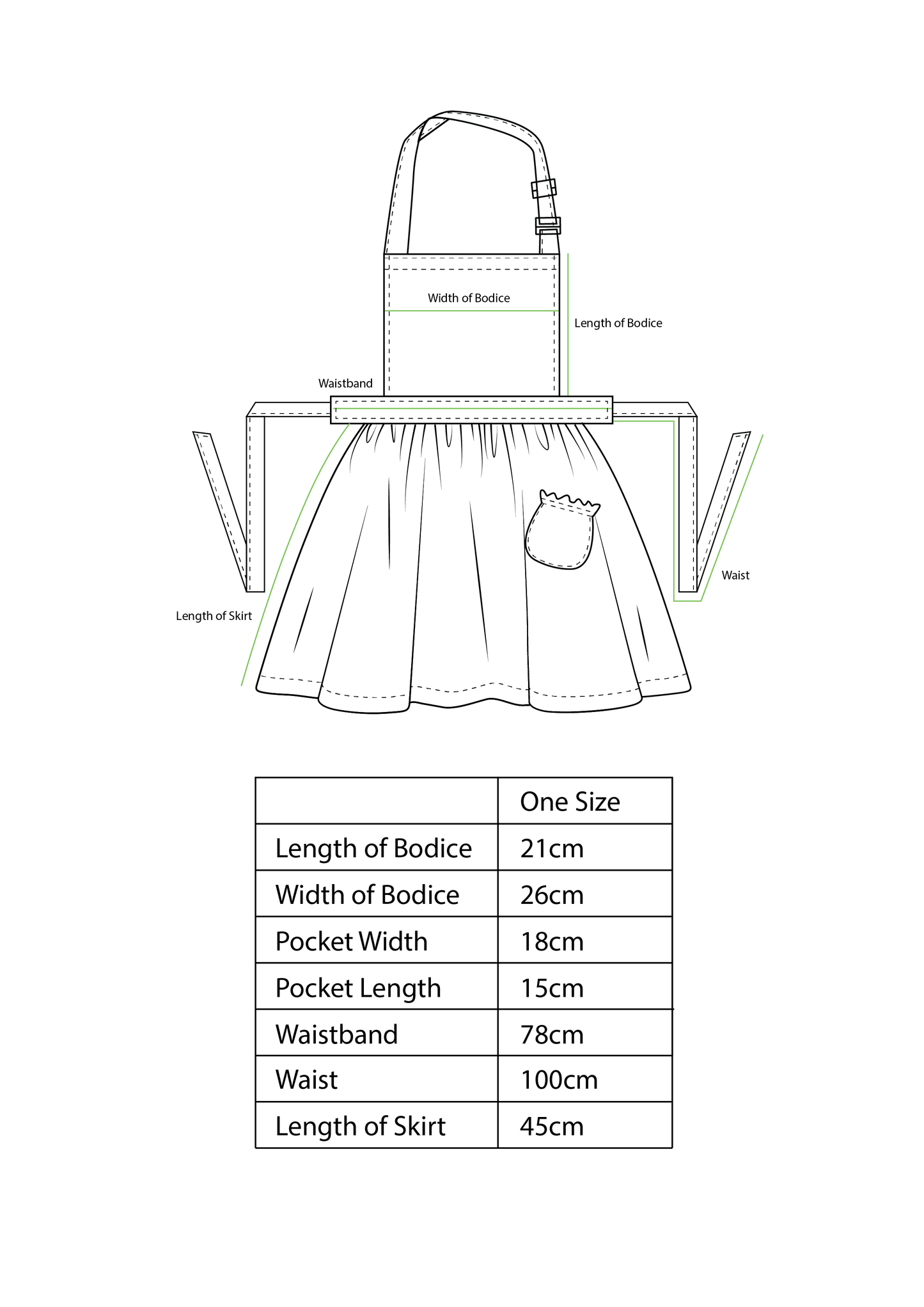 Apron Starry - Australian Made Apron